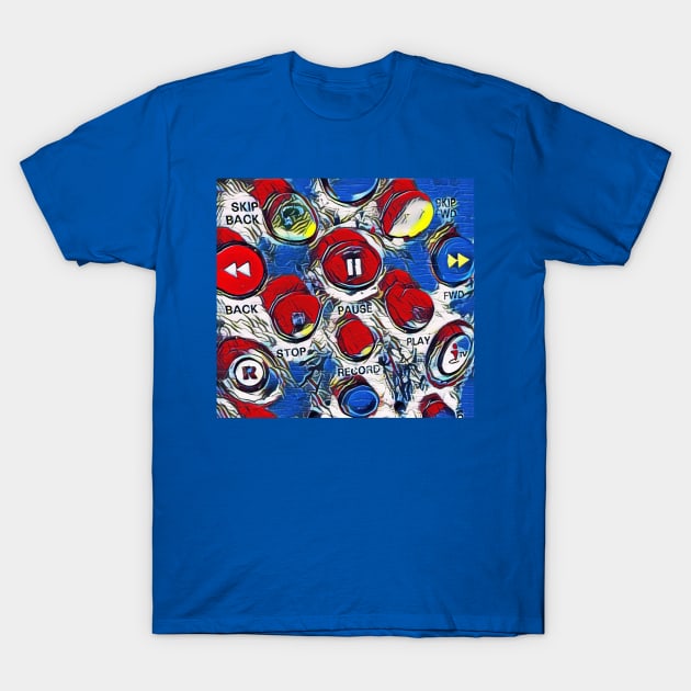 Life On Remote Control in Primary Colours T-Shirt by ninasilver